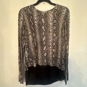 FINAL PRICE Michael Kors Snakeskin Top Size Small